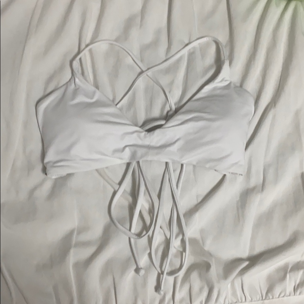 O’Neill white bikini top